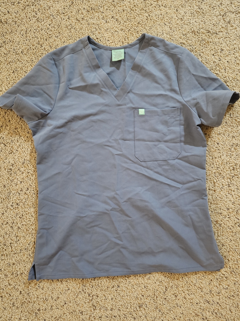 Women's Garde-Malade Scrub Top In Blue Horizon